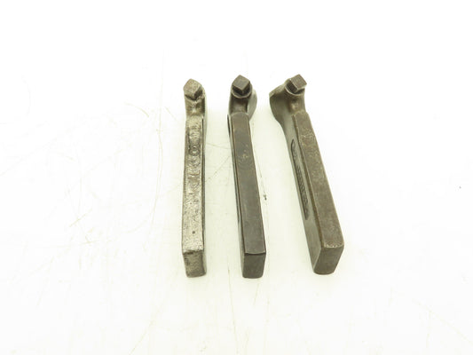 Armstrong NO. 2 Tool Holder Set Right Left And Straight For 3/8" Bits Lot of 3