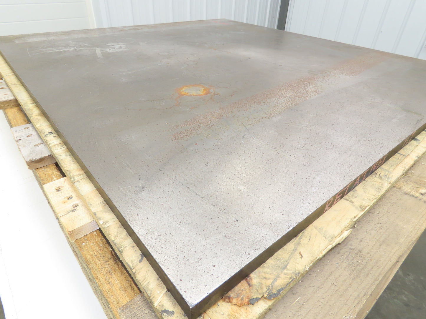 Carbon Steel Flat Ground Bar Stock 7/8" Thick 39"x 42-1/2"  410Lbs