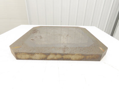 Carbon Steel Flat Ground Stock 2" x 25"x 25"  355Lbs