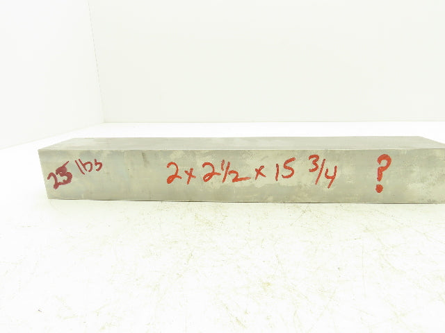 Steel Ground Flat Bar Stock 2-1/8" x 2-1/2"x 15-3/4"