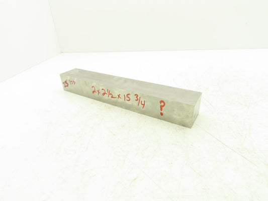 Steel Ground Flat Bar Stock 2-1/8" x 2-1/2"x 15-3/4"