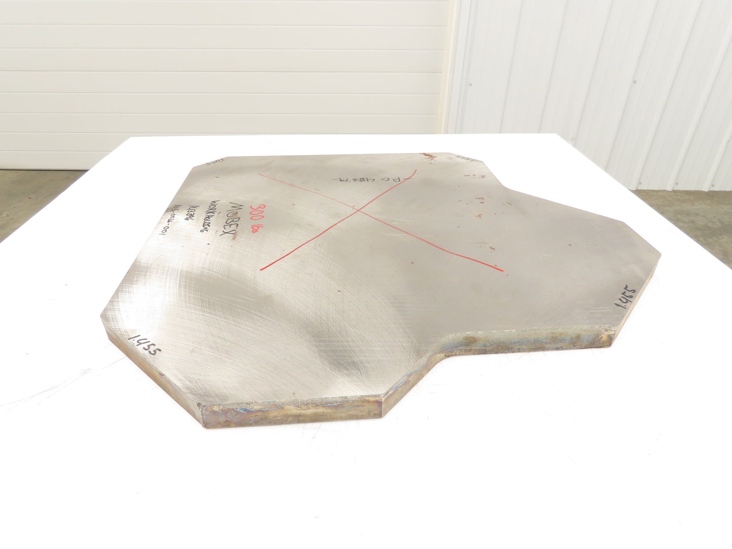 Mild Carbon Steel Flat Ground Stock 1-7/16" x 25"x 25"  300Lbs