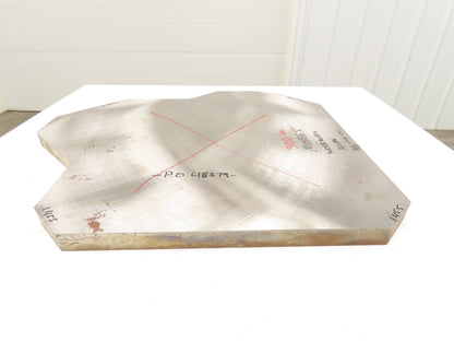 Mild Carbon Steel Flat Ground Stock 1-7/16" x 25"x 25"  300Lbs