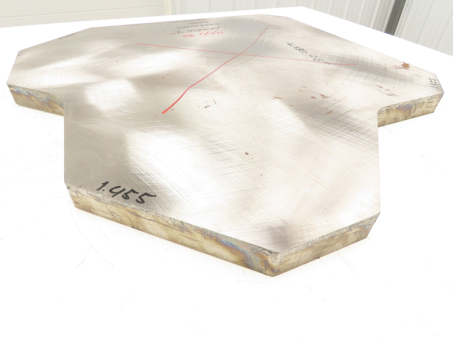 Mild Carbon Steel Flat Ground Stock 1-7/16" x 25"x 25"  300Lbs