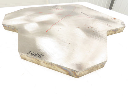 Mild Carbon Steel Flat Ground Stock 1-7/16" x 25"x 25"  300Lbs