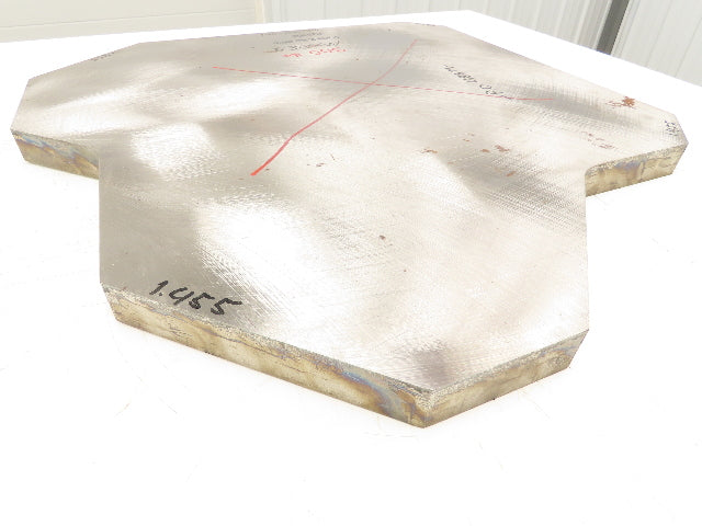 Mild Carbon Steel Flat Ground Stock 1-7/16" x 25"x 25"  300Lbs