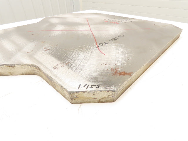 Mild Carbon Steel Flat Ground Stock 1-7/16" x 25"x 25"  300Lbs