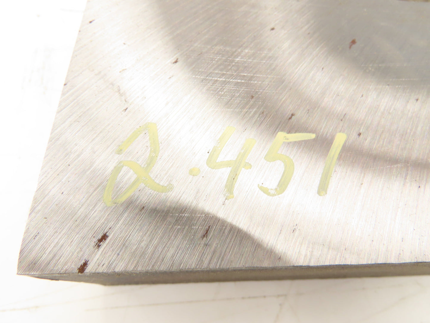 Mild Carbon Steel Flat Ground Stock 2-7/16" x 14-1/4"x 26"  Lot of 2pcs