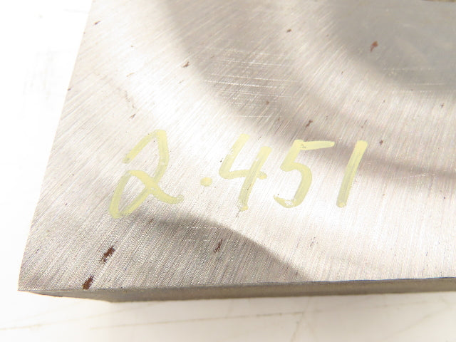 Mild Carbon Steel Flat Ground Stock 2-7/16" x 14-1/4"x 26"  Lot of 2pcs