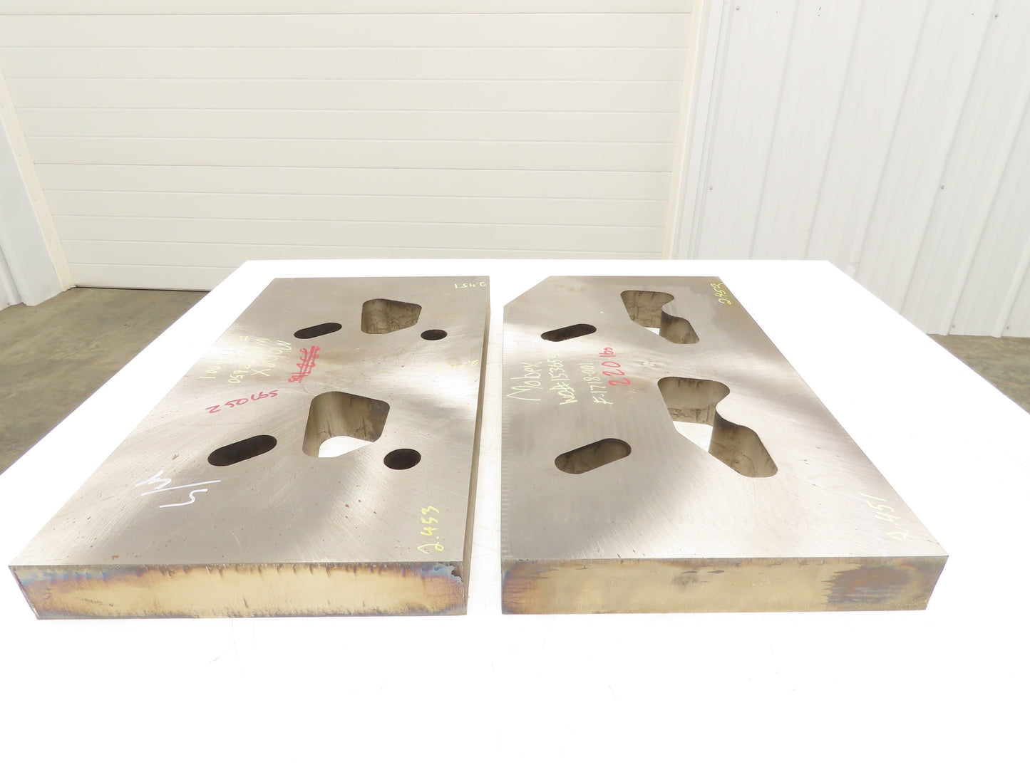 Mild Carbon Steel Flat Ground Stock 2-7/16" x 14-1/4"x 26"  Lot of 2pcs