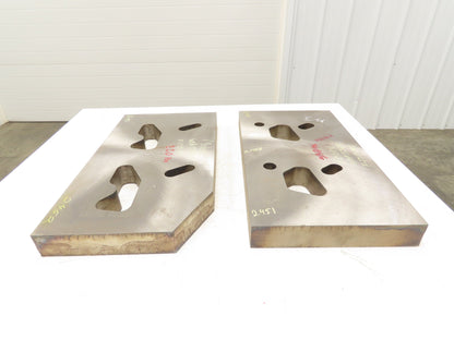 Mild Carbon Steel Flat Ground Stock 2-7/16" x 14-1/4"x 26"  Lot of 2pcs