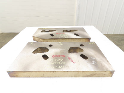 Mild Carbon Steel Flat Ground Stock 2-7/16" x 14-1/4"x 26"  Lot of 2pcs