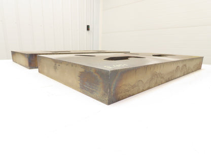 Mild Carbon Steel Flat Ground Stock 2-7/16" x 14-1/4"x 26"  Lot of 2pcs