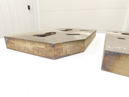 Mild Carbon Steel Flat Ground Stock 2-7/16" x 14-1/4"x 26"  Lot of 2pcs