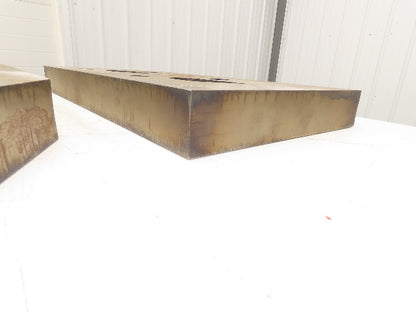 Mild Carbon Steel Flat Ground Stock 2-7/16" x 14-1/4"x 26"  Lot of 2pcs