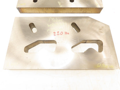 Mild Carbon Steel Flat Ground Stock 2-7/16" x 14-1/4"x 26"  Lot of 2pcs