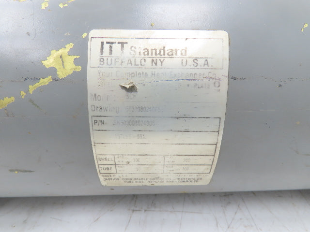 ITT Standard 5-030-08-024-005 BCF 4-Pass Heat Exchanger Brass Shell 300psi