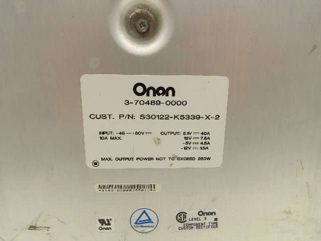 Onan 3-70489-0000 Level 3 Component Type Custom Rectifier 250W