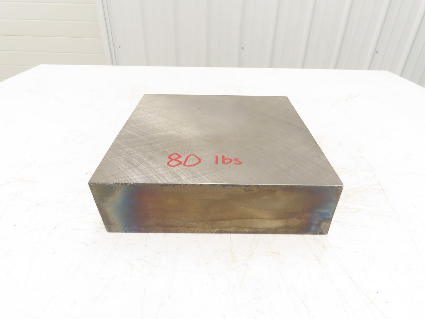 Mild Carbon Steel Flat Ground Stock 2.91" x 9-7/8" Square  75Lbs