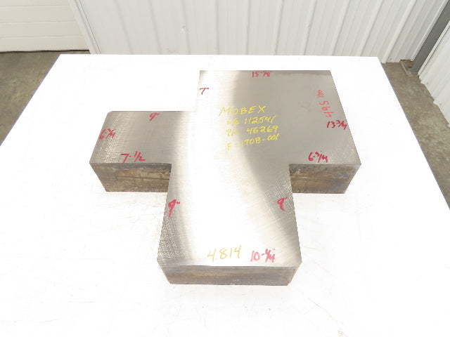 Mild Carbon Steel Flat Ground Stock 4.81" x 22-3/4" x 24-1/8"  490Lbs