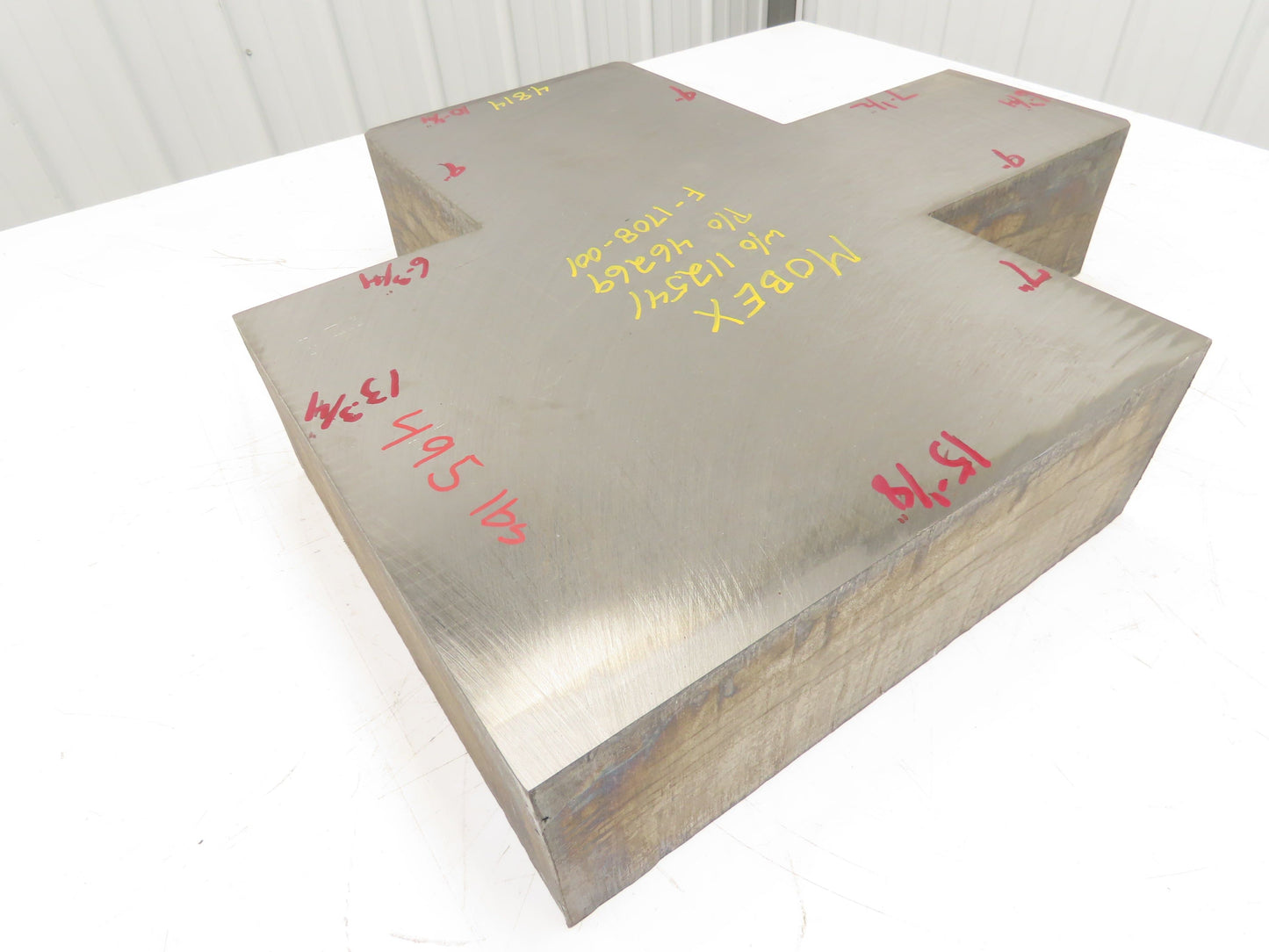 Mild Carbon Steel Flat Ground Stock 4.81" x 22-3/4" x 24-1/8"  490Lbs