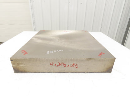 Mild Carbon Steel Flat Ground Stock 3-7/8" x 21-5/8" x 24-3/4"  580Lbs