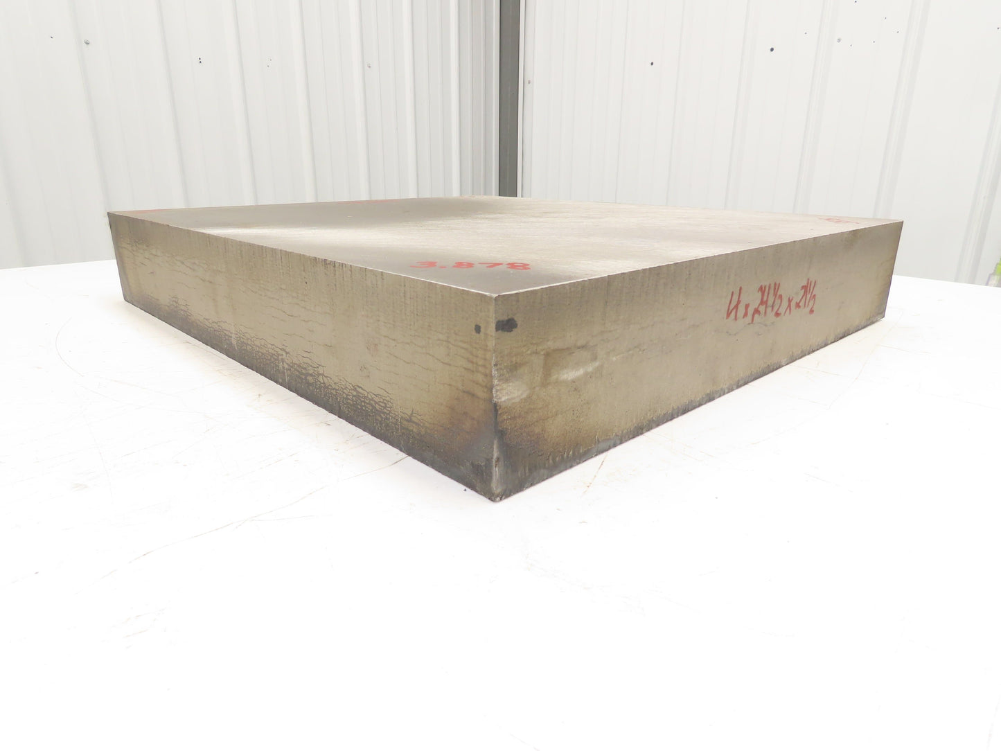Mild Carbon Steel Flat Ground Stock 3-7/8" x 21-5/8" x 24-3/4"  580Lbs