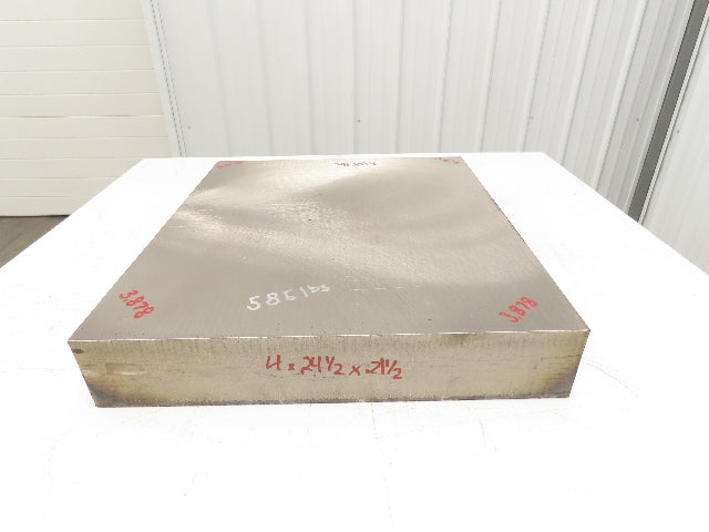 Mild Carbon Steel Flat Ground Stock 3-7/8" x 21-5/8" x 24-3/4"  580Lbs