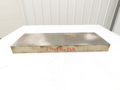 Mild Carbon Steel Flat Ground Stock 2.21" x 9-3/4" x 26-1/4"  160Lbs