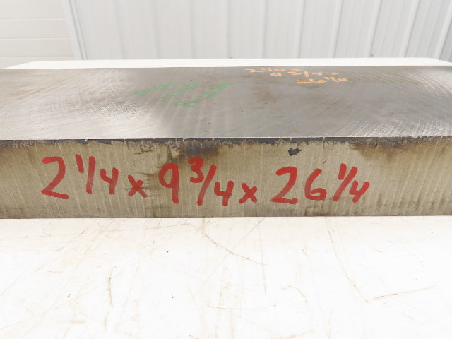 Mild Carbon Steel Flat Ground Stock 2.21" x 9-3/4" x 26-1/4"  160Lbs