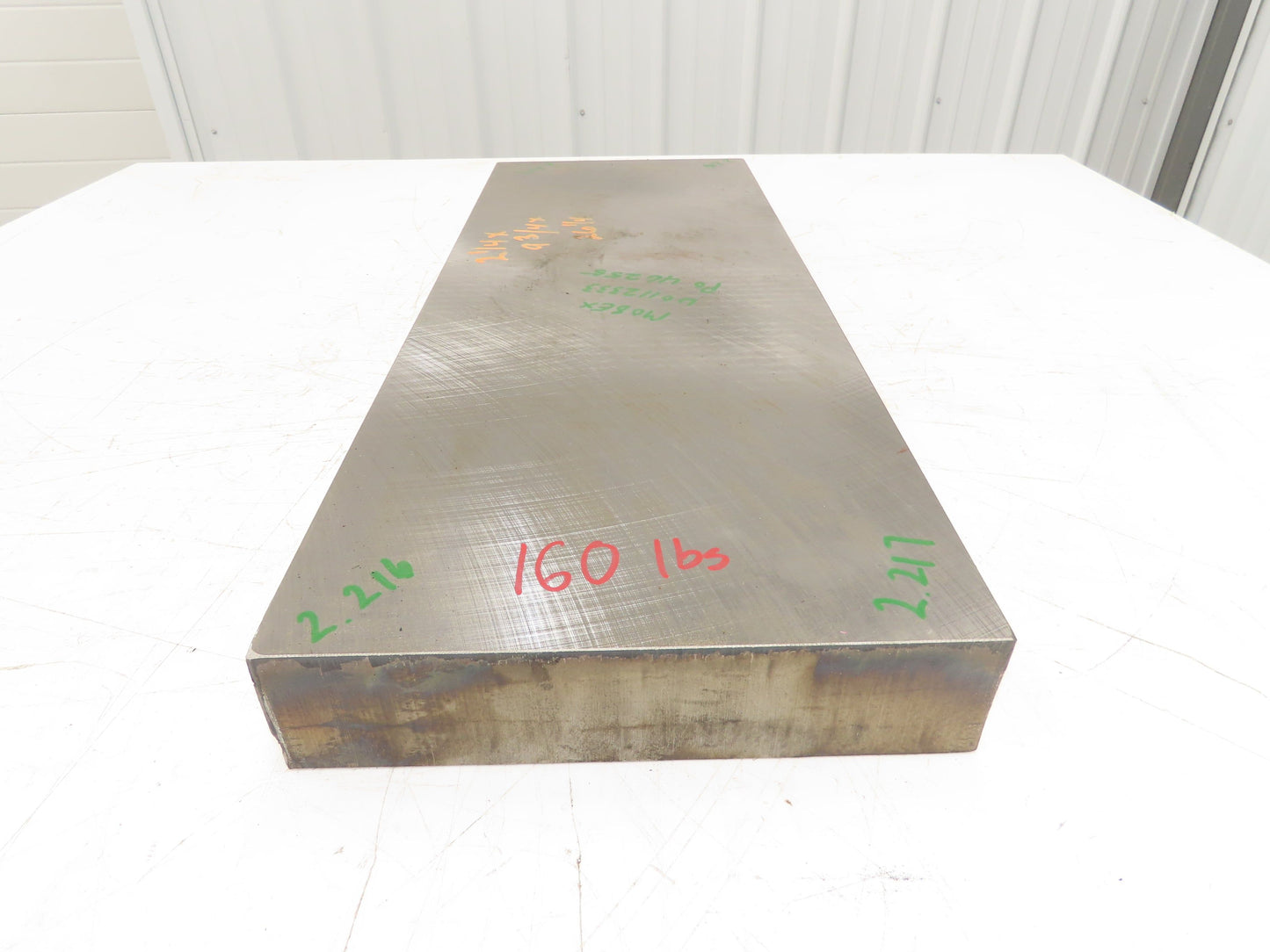 Mild Carbon Steel Flat Ground Stock 2.21" x 9-3/4" x 26-1/4"  160Lbs