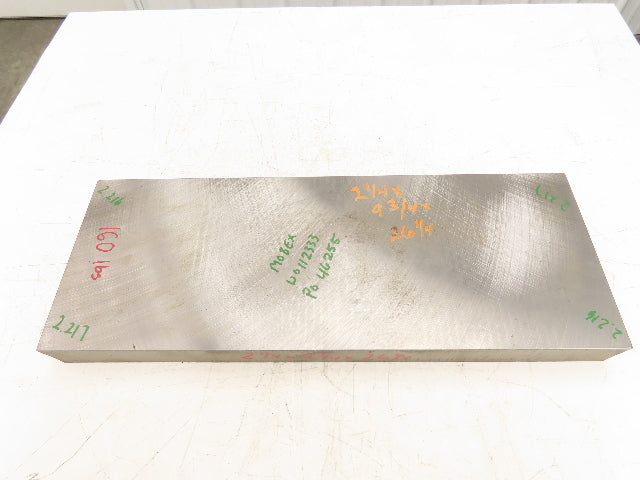 Mild Carbon Steel Flat Ground Stock 2.21" x 9-3/4" x 26-1/4"  160Lbs