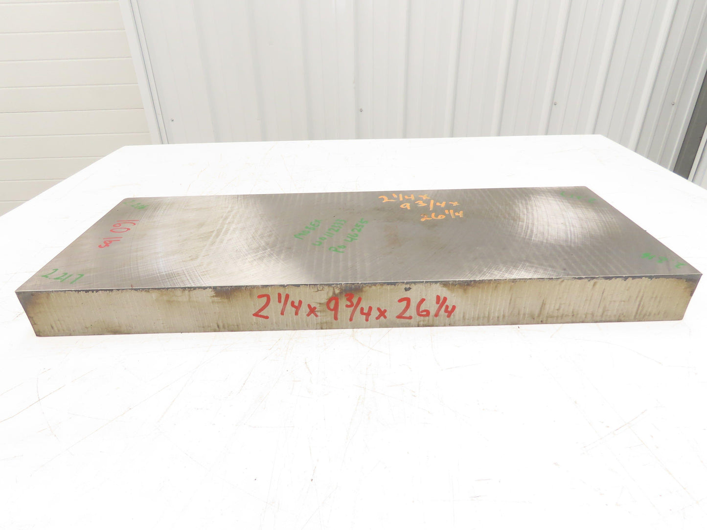 Mild Carbon Steel Flat Ground Stock 2.21" x 9-3/4" x 26-1/4"  160Lbs