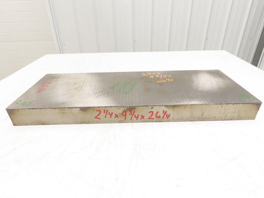 Mild Carbon Steel Flat Ground Stock 2.21" x 9-3/4" x 26-1/4"  160Lbs