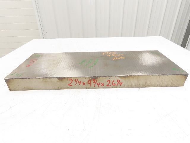 Mild Carbon Steel Flat Ground Stock 2.21" x 9-3/4" x 26-1/4"  160Lbs