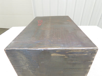 Mild Carbon Steel Flat Ground Stock 9" Thick x 9-1/8" x 14" Block 325Lbs