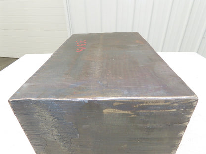 Mild Carbon Steel Flat Ground Stock 9" Thick x 9-1/8" x 14" Block 325Lbs