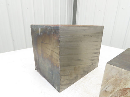 Mild Carbon Steel Flat Stock 7-5/8" x 8-1/4" x 10-1/4"  Mixed Lot of 2 Blocks
