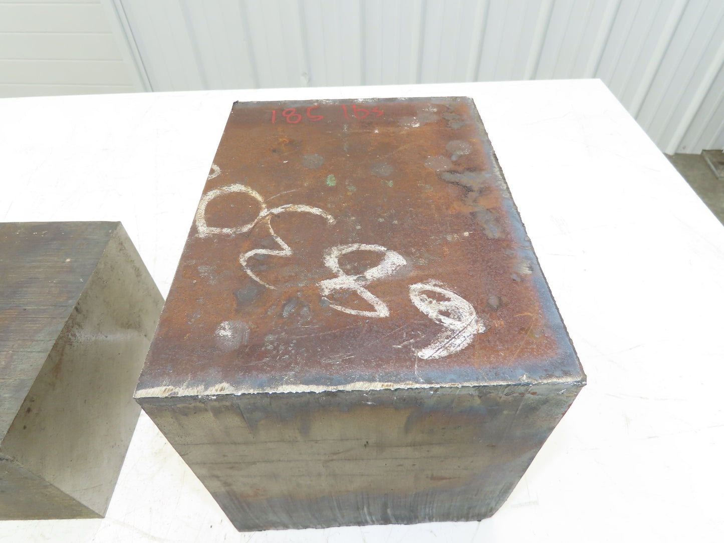 Mild Carbon Steel Flat Stock 7-5/8" x 8-1/4" x 10-1/4"  Mixed Lot of 2 Blocks