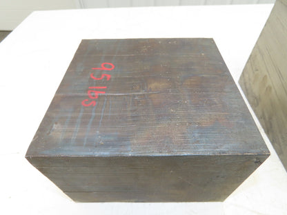 Mild Carbon Steel Flat Stock 7-5/8" x 8-1/4" x 10-1/4"  Mixed Lot of 2 Blocks