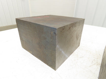 Mild Carbon Steel Flat Stock 7-5/8" x 8-1/4" x 10-1/4"  Mixed Lot of 2 Blocks