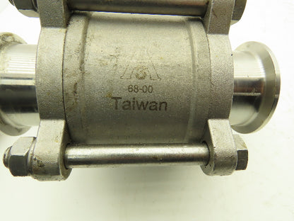 VNE EG90CC-6-2 2" 1000WOG 316 Stainless Sanitary Tri-clamp Ball Valve