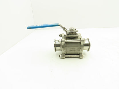 VNE EG90CC-6-2 2" 1000WOG 316 Stainless Sanitary Tri-clamp Ball Valve