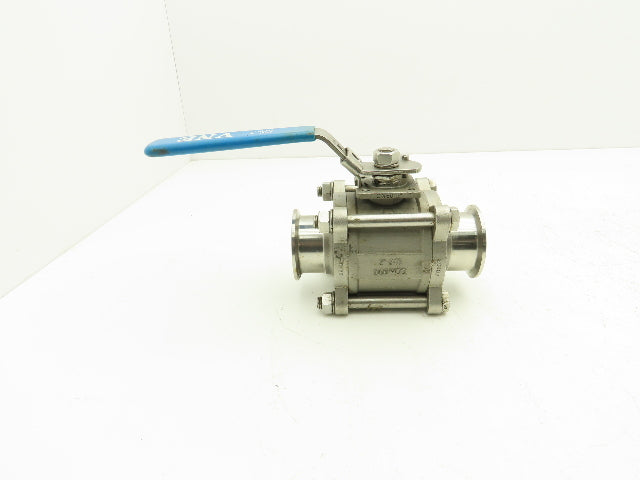 VNE EG90CC-6-2 2" 1000WOG 316 Stainless Sanitary Tri-clamp Ball Valve