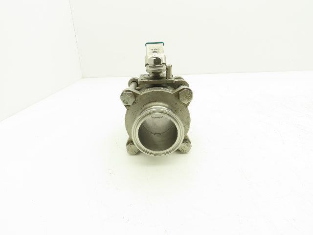 VNE EG90CC-6-2 2" 1000WOG 316 Stainless Sanitary Tri-clamp Ball Valve