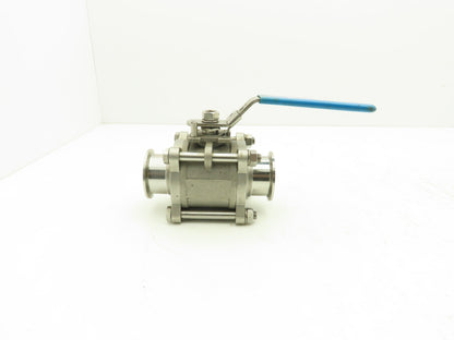 VNE EG90CC-6-2 2" 1000WOG 316 Stainless Sanitary Tri-clamp Ball Valve
