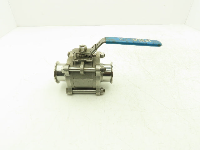 VNE EG90CC-6-2 2" 1000WOG 316 Stainless Sanitary Tri-clamp Ball Valve