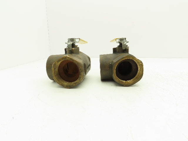 Apollo CII Conbraco 2"NPT Bronze 3-Way Ball Valve Full Port 400WOG Lot of 2
