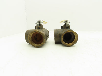 Apollo CII Conbraco 2"NPT Bronze 3-Way Ball Valve Full Port 400WOG Lot of 2