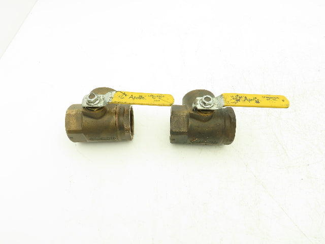 Apollo CII Conbraco 2"NPT Bronze 3-Way Ball Valve Full Port 400WOG Lot of 2